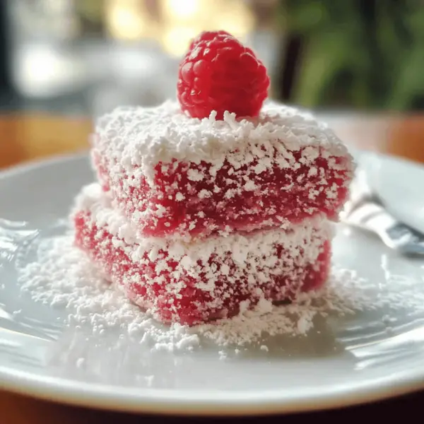 Mini Raspberry Lamingtons Raspberry Lamingtons